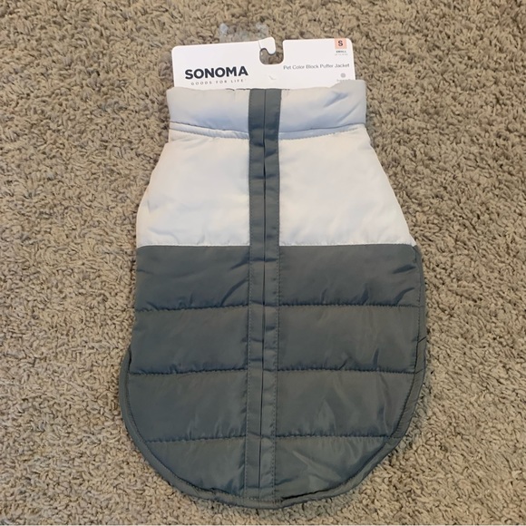 Pet Color Block Puffer Jacket Small Dog Coat - Picture 1 of 6
